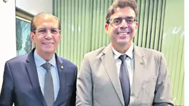Jader recebeu em seu gabinete o diretor do DNIT, Erick Medeiros