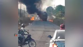 Com a situação, trânsito ficou travado