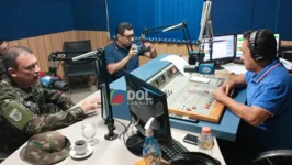General Veiga também concedeu entrevista na Clube FM 100,7