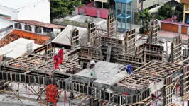A construção civil foi o setor que mais se destacou no mês passado, de acordo com o levantamento