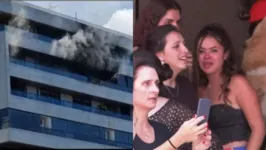 Maísa Silva, juntamente com duas amigas, escaparam ilesas das chamas no local.
