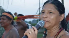 Concita Sompre, líder indígena presente no evento