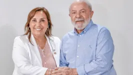 Lula e Dina Boluarte se encontraram no hotel onde o presidente está hospedado em Belém.
