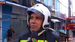 Coronel Jaime Oliveira, comandante operacional do Corpo de Bombeiros, deu declarações sobre a ocorrência