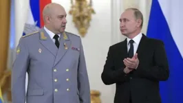 Sergei Surovikin durante uma cerimônia de premiação para as tropas que lutaram na Síria