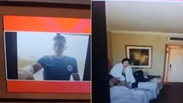 A cena da pulada de cerca viralizou nas redes sociais.