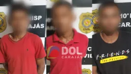 Os três escaladores foram presos e levados para a 10ª Risp Carajás em Marabá