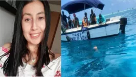 Yuranis Vanegas Peña, de 24 anos, estava se divertindo na água quando foi atropelada por uma lancha de passeio, na Colômbia.