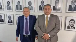 Hamilton Gualberto (esquerda) substitui Jeff Lauder (direita), na presidência do TJD-PA