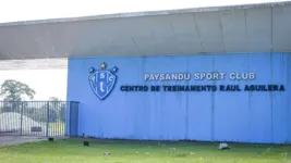 Fachada de entrada do CT do Paysandu