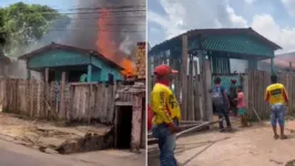 A casa ficou totalmente destruída