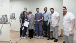 Equipe comandada por Adib Koury comemora o sucesso do procedimento realizado em paciente de Belém