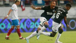 No primeiro turno da atual Série A, o Botafogo venceu o Bahia por 2 a 1, jogando na Fonte Nova, em Salvador.