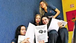 Mariana, Alicia, Giovana e Bárbara estão na expectativa pelo Enem 2023.