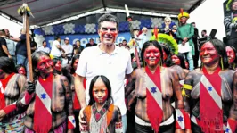 Entrega da Casa do Guerreiro foi na aldeia Gorotire. Espaço garante bem-estar para os indígenas.