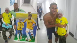 Imagem ilustrativa da notícia Jovem paraense com doença rara conhece Neymar e Richarlison