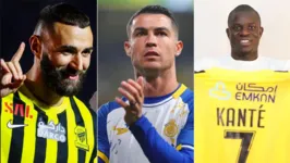 Benzema, Cristiano Ronaldo e Kanté são as principais estrelas da Liga Saudita, que terá transmissão pela Band/RBATV na temporada 2023/24.