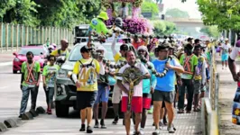 Diversos romeiros se preparam semanas antes do Círio de Nazaré para cumprir um longo trajeto até a Basílica, em Belém (PA)