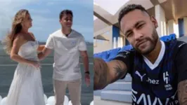 Nikolas Ferreira, esposa e Neymar Jr em chá revelação