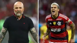 O clima entre Jorge Sampaoli e Pedro azedou desde o soco sofrido pelo atacante no fim de julho