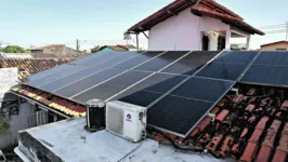 Casa de Teresa Jardim possui energia solar.