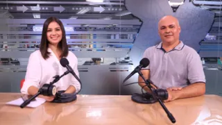 Jornalista Lana Oliveira e o Professor da Universidade Federal Rural da Amazônia (UFRA), Dr. Luiz Augusto Silva de Sousa