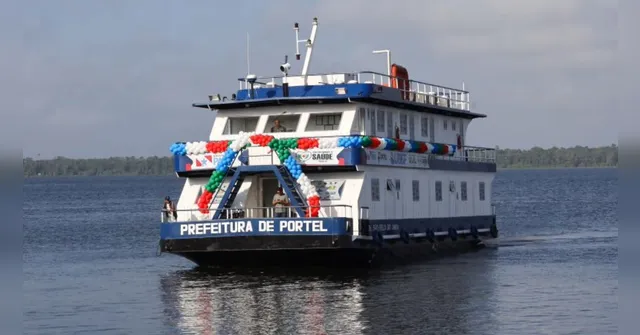 Imagem ilustrativa da notícia Moradores de Portel recebem UBS Fluvial nesta quinta