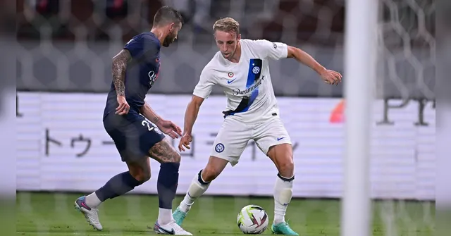 Imagem ilustrativa da notícia Sem Neymar, PSG perde amistoso para a Inter