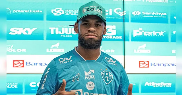 Imagem ilustrativa da notícia Apresentado e regularizado, Wesley pode estrear no Paysandu
