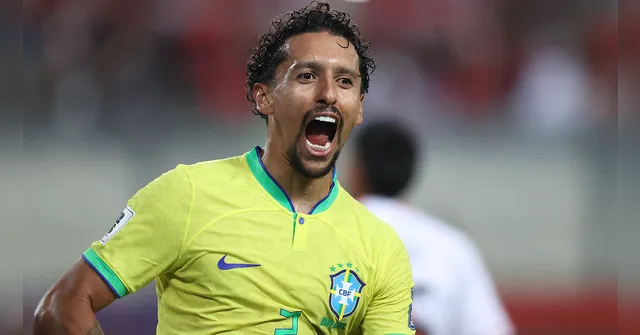 Imagem ilustrativa da notícia Marquinhos marca aos 44 e Brasil é líder das eliminatórias
