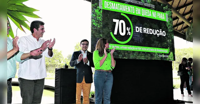 Imagem ilustrativa da notícia Pará reduz 70% em áreas com alertas de desmatamento