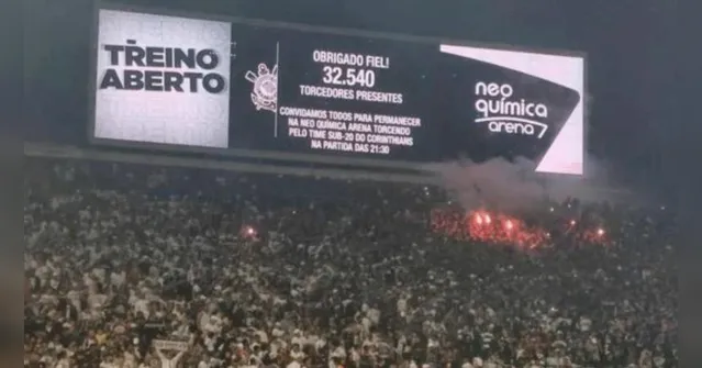 Imagem ilustrativa da notícia Treino aberto do Corinthians tem cantos homofóbicos