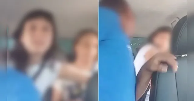Imagem ilustrativa da notícia Vídeo: Mulher cospe em motorista de app durante briga