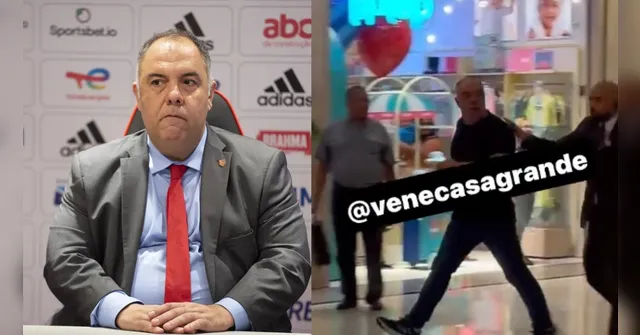 Imagem ilustrativa da notícia Vídeo: Marcos Braz briga com torcedor do Flamengo