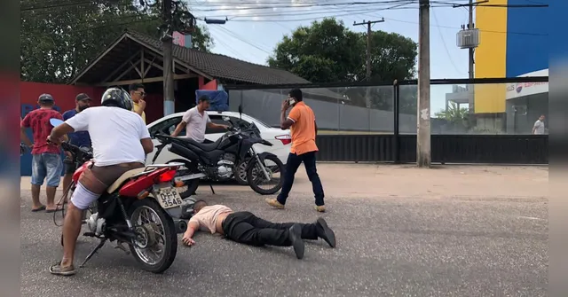 Imagem ilustrativa da notícia Carro, moto e caminhão batem e causam lentidão na BR-316
