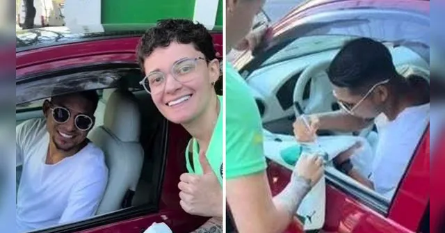 Imagem ilustrativa da notícia Milionário, Rony vai de 'Celtinha' ao treino do Palmeiras
