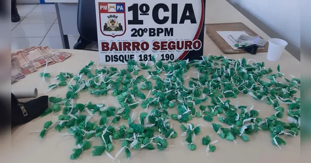 Imagem ilustrativa da notícia Dupla é presa com quase 300 papelotes de cocaína em Belém