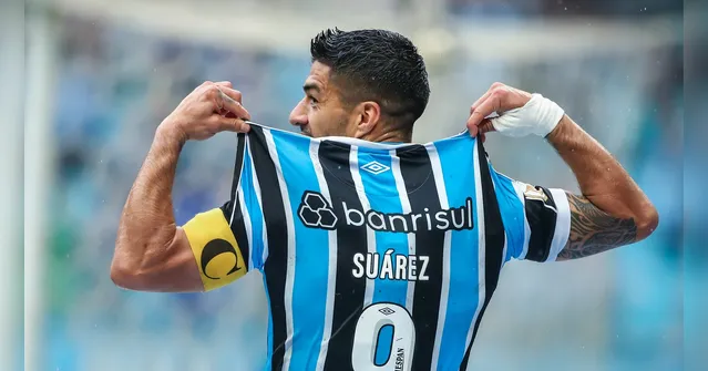 Imagem ilustrativa da notícia Suárez faz mais um, e Grêmio vence o Cuiabá pelo Brasileiro