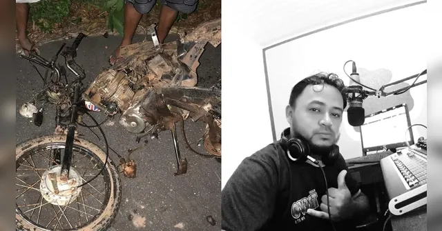 Imagem ilustrativa da notícia Radialista morre após bater moto em árvore 