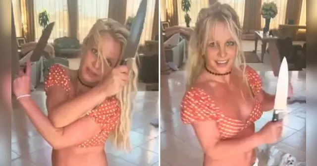 Imagem ilustrativa da notícia Após dança com facas, polícia vai à casa de Britney Spears