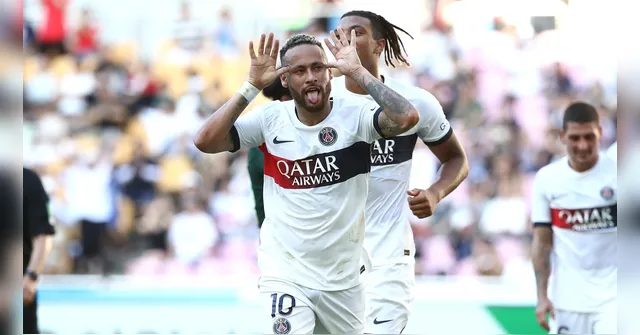 Imagem ilustrativa da notícia Neymar volta a jogar após 5 meses e marca 2 gols pelo PSG