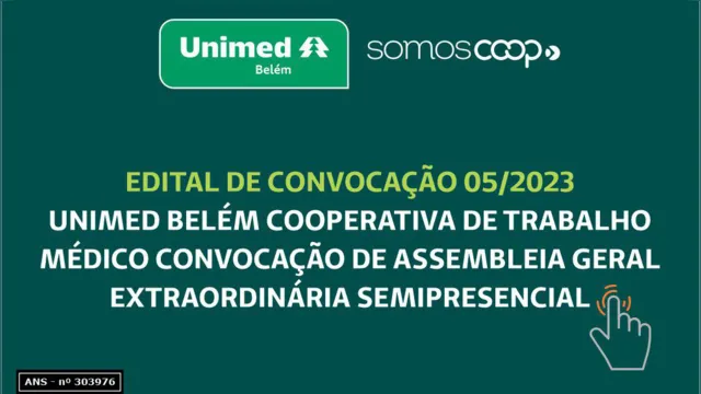Imagem ilustrativa da notícia Unimed Belém convoca assembleia geral semipresencial