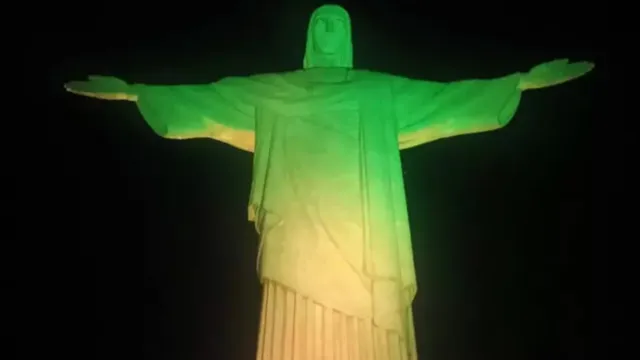 Imagem ilustrativa da notícia Cristo Redentor será verde e amarelo para estreia da seleção