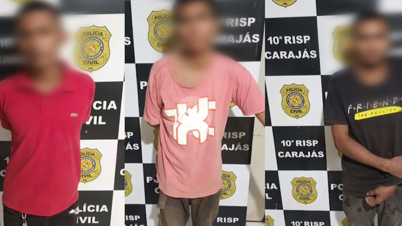 Imagem ilustrativa da notícia Vídeo: Trio faz rapel para furtar loja de celular em Marabá