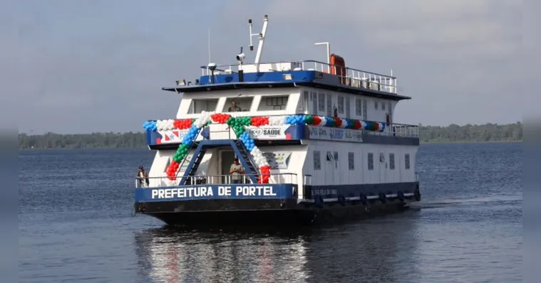 Imagem ilustrativa da notícia Moradores de Portel recebem UBS Fluvial nesta quinta