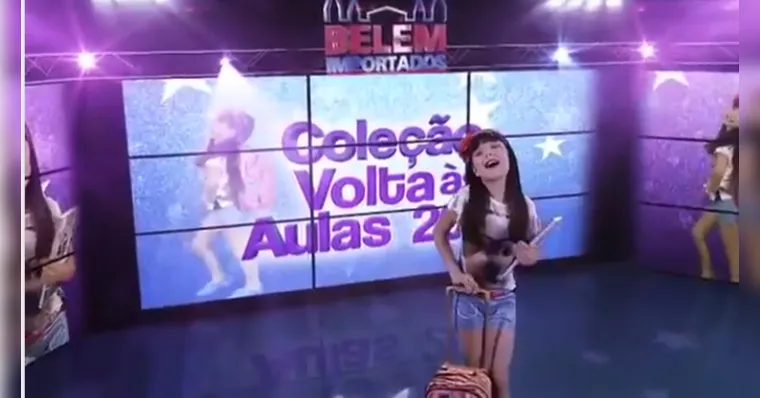 Imagem ilustrativa da notícia Vídeo mostra início da carreira de Larissa Manoela em Belém