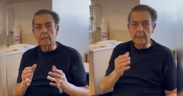 Imagem ilustrativa da notícia Vídeo: Faustão surge falando na web 4 dias após transplante