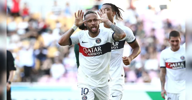 Imagem ilustrativa da notícia Neymar volta a jogar após 5 meses e marca 2 gols pelo PSG