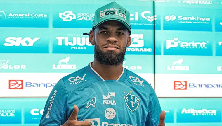 Imagem ilustrativa da notícia Apresentado e regularizado, Wesley pode estrear no Paysandu