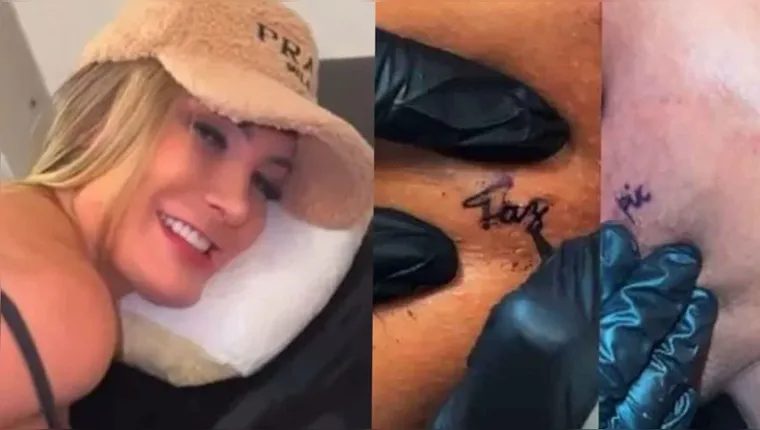 Imagem ilustrativa da notícia Vaza vídeo de Andressa Urach tatuando o ânus; assista!